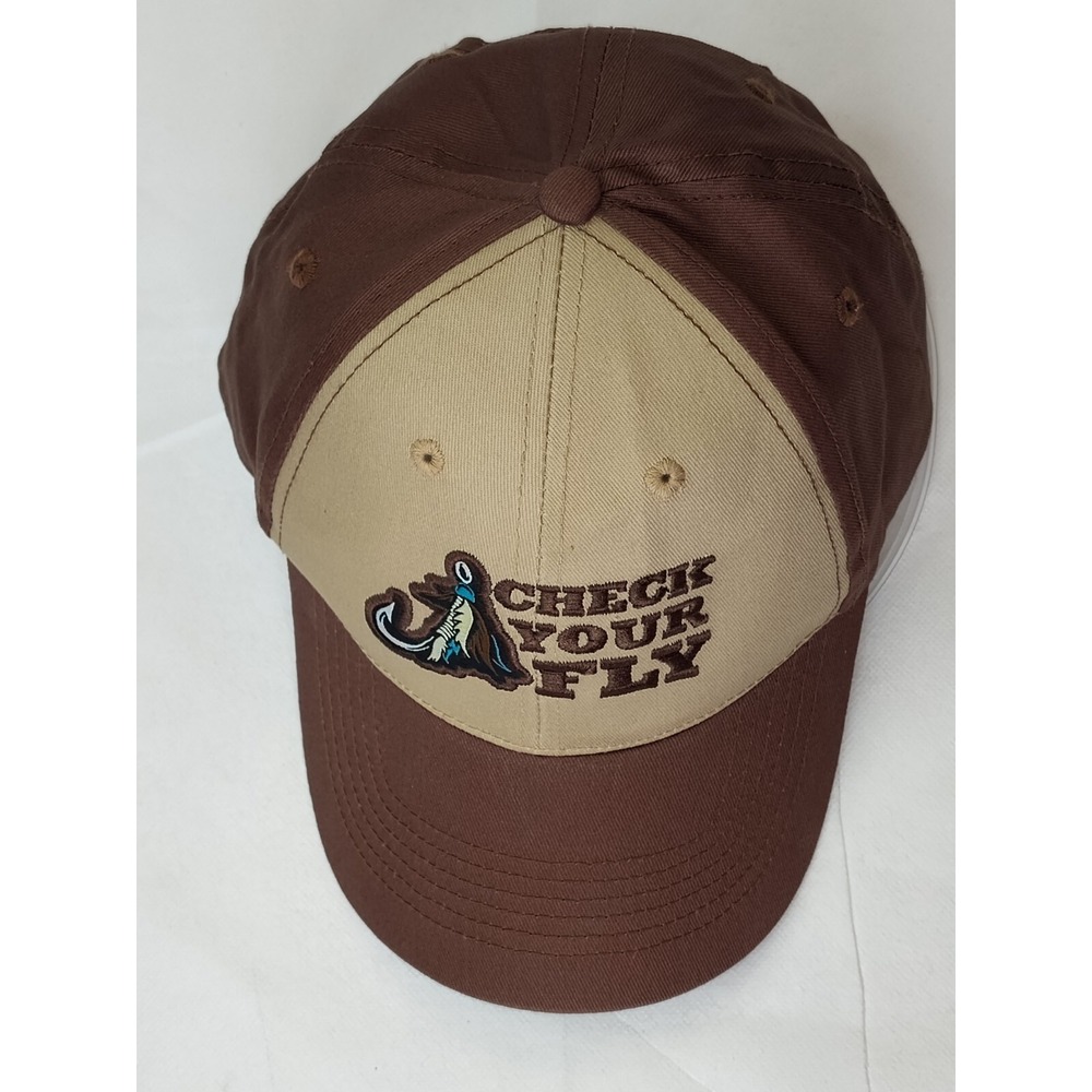 Check Your Fly Lure Cap Hat Paramount Outdoors Baseball Brown Adj VTG‎ SEE 📸 - Picture 4 of 16